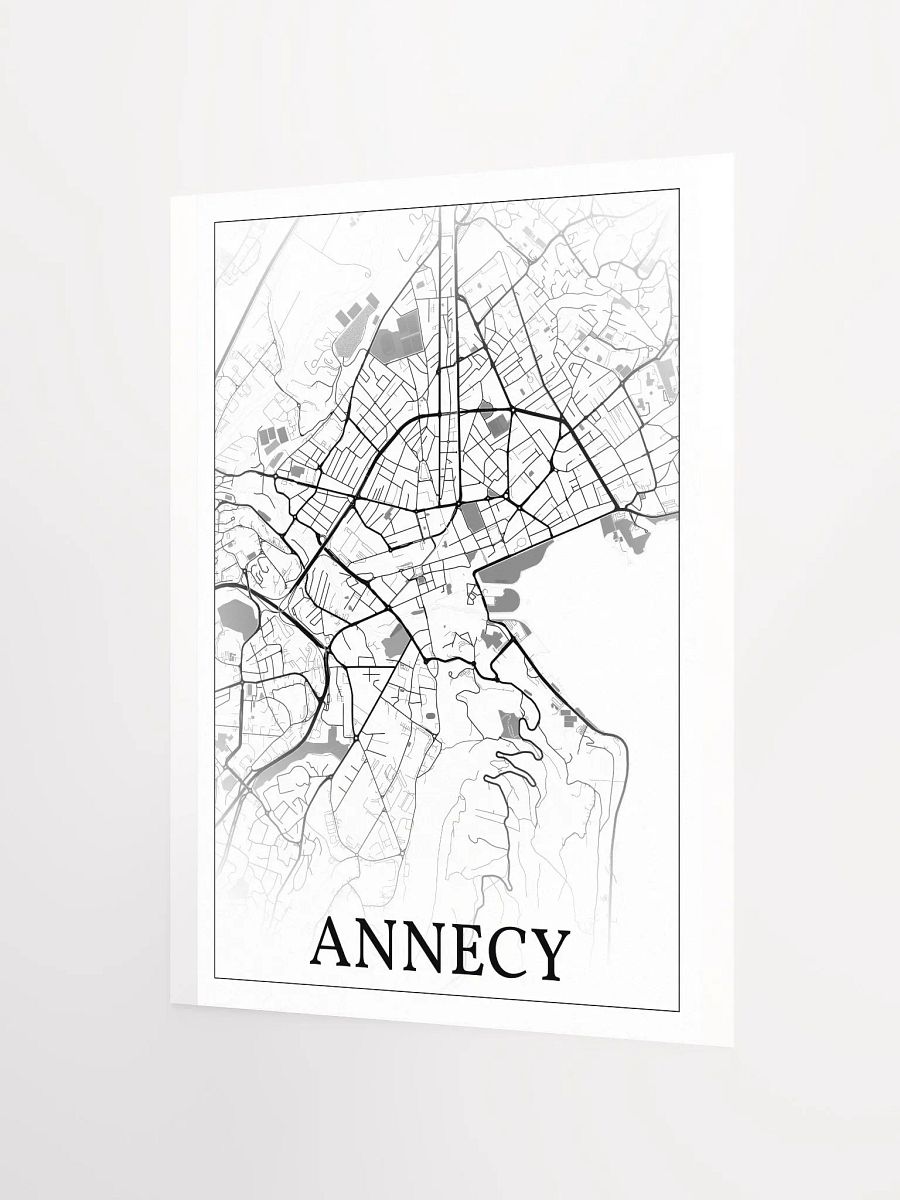Annecy, France, city map print product image (9)