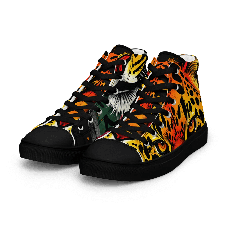 women's retro leopard canvas high tops product image (6)