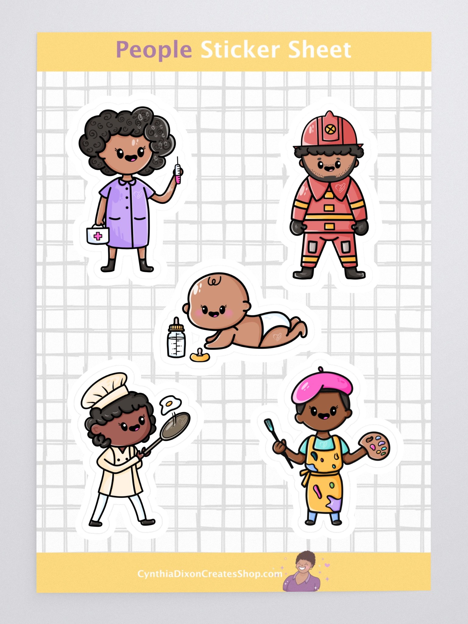 People Sticker Sheet product image (3)