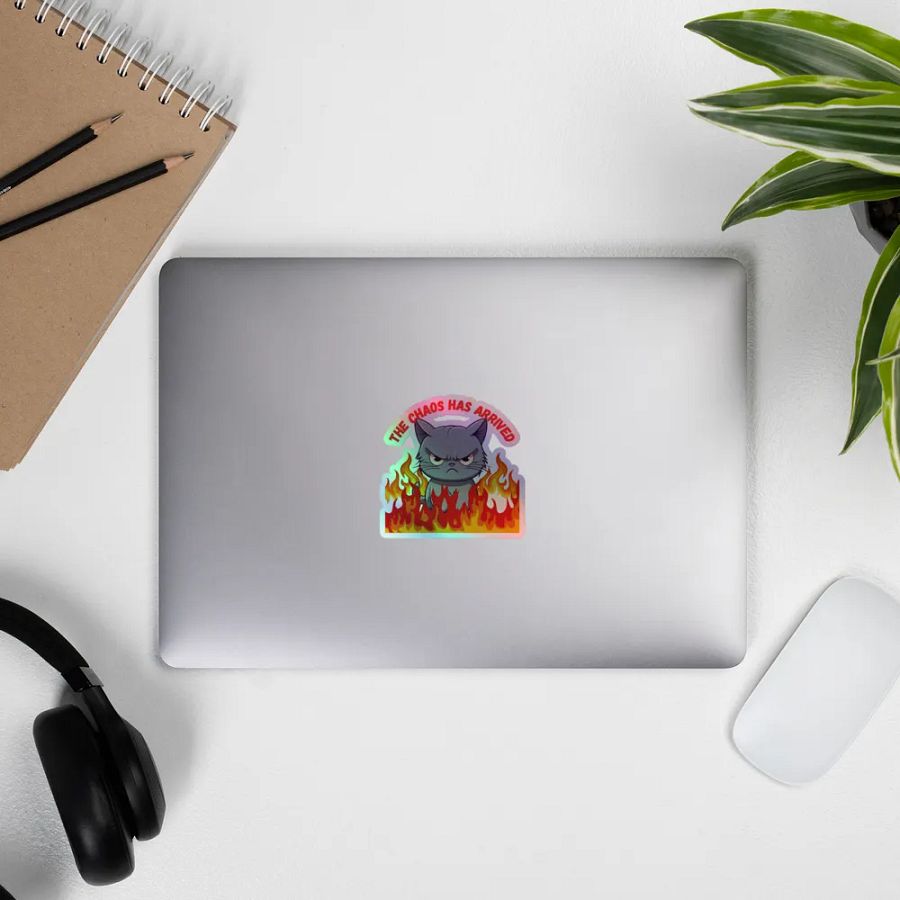 Chaos Cat Holographic Sticker Sheet product image (11)