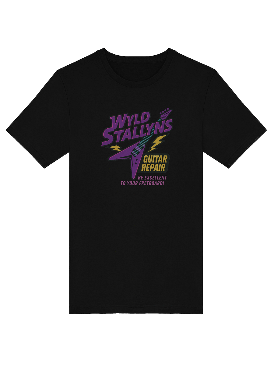 Wyld Stallyns Guitar Repair T-Shirt – Funny Bill & Ted Parody Shirt product image (5)