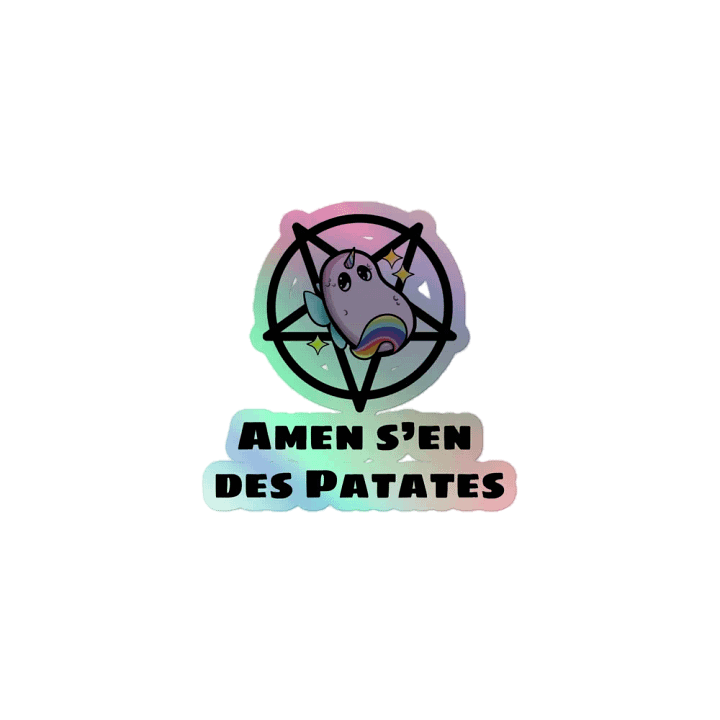 ''Amen'' Feuille d’autocollant holographique product image (1)