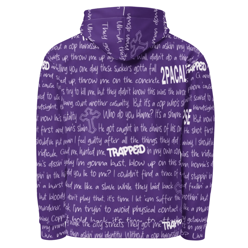 Trapped - 2Pac - PURPLE - Unisex Hoodie product image (3)
