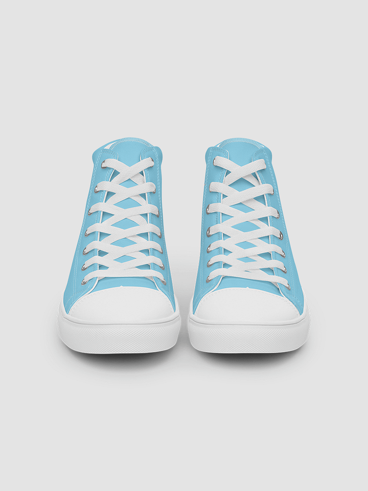 Baby Blue Starbright The Band Women's High Top Canvas Shoes product image (2)