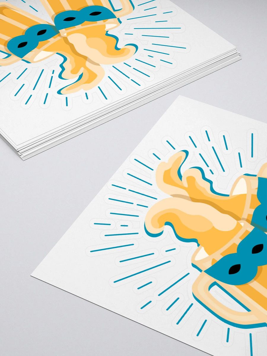 Masked Cheers Kiss Cut Stickers product image (10)