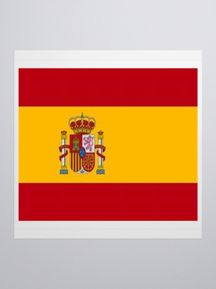 Exclusive Spain Flag Kiss-Cut Stickers - High-Quality Vinyl, Multiple Sizes product image (1)