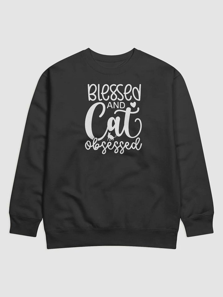 Blessed And Cat Obsessed Hoodie product image (1)