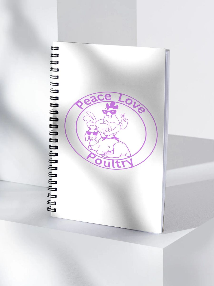 Peace Love Poultry Notebook product image (4)