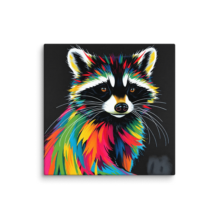 Vibrant Raccoon Canvas product image (12)