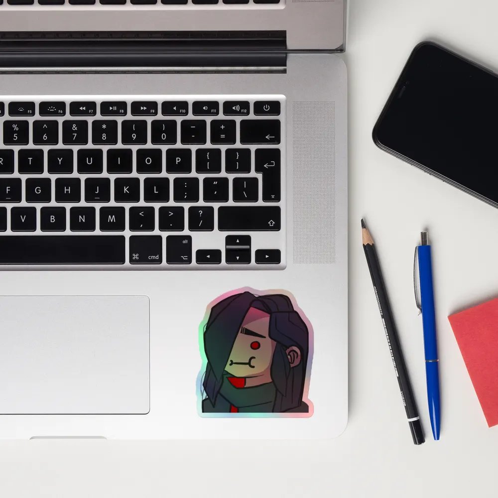 Derp Face Holographic Sticker Set product image (10)