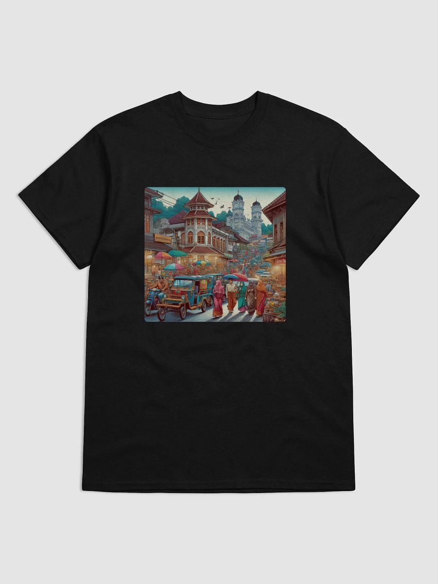 Vibrant Street Life Tee | AIart Bukittinggi city product image (1)