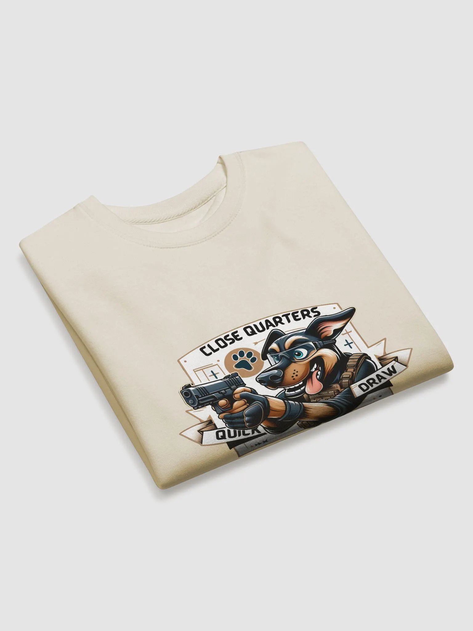 Cotton Heritage Premium Sweatshirt – Close Quarters, Quick Draw product image (5)