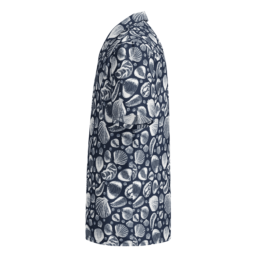 Men's | New England Tidal Treasures | White on Navy | Hawaiian Shirt | Vibrant Coastal Style product image (3)