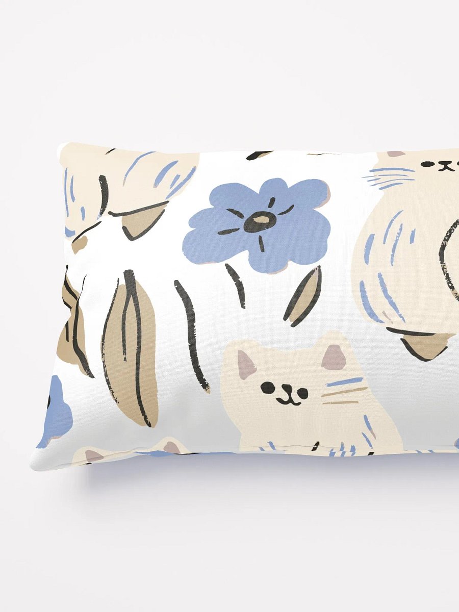 Whimsical Cats and Flowers Pillow product image (5)