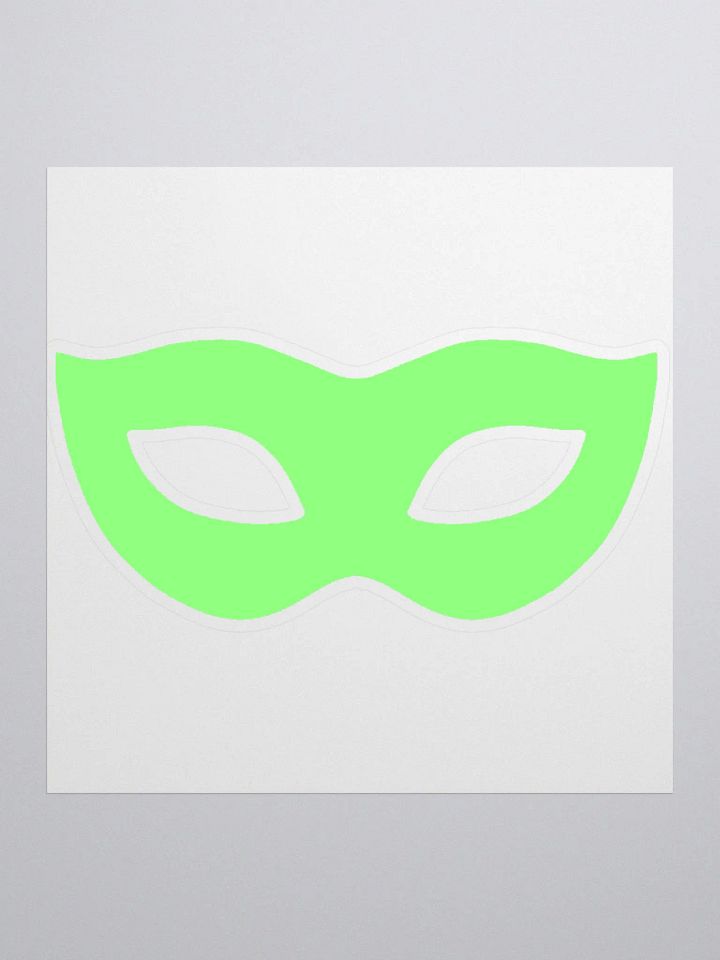 Green Mask Sticker product image (1)