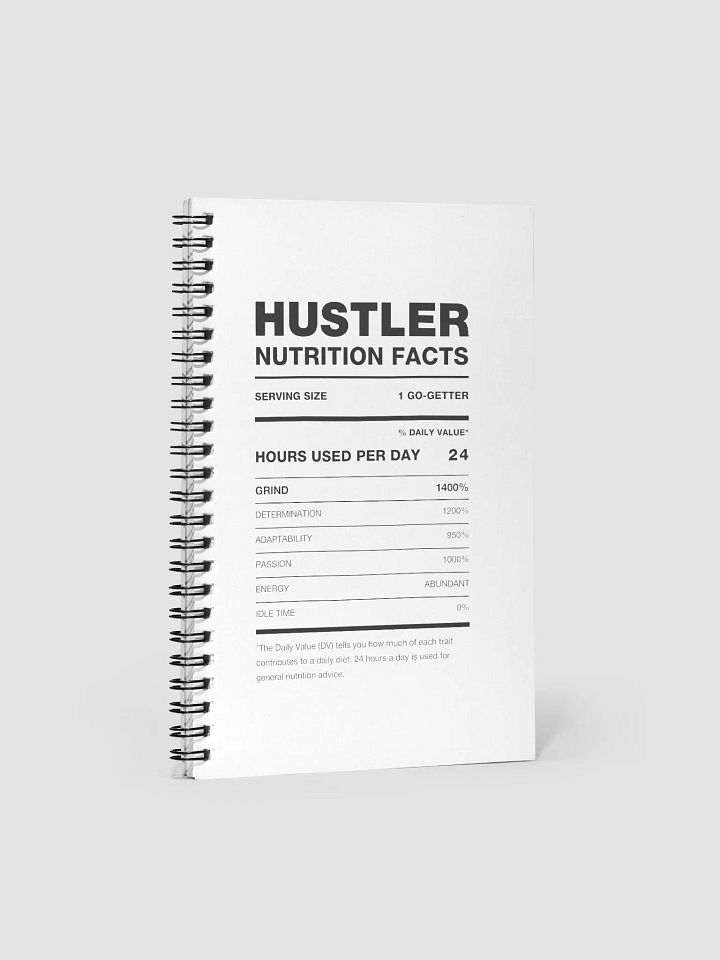 HUSTLER Nutrition Facts Notebook product image (2)