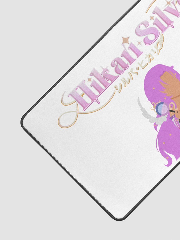 Hikari Silver Logo (Pink) Desk Mat product image (2)