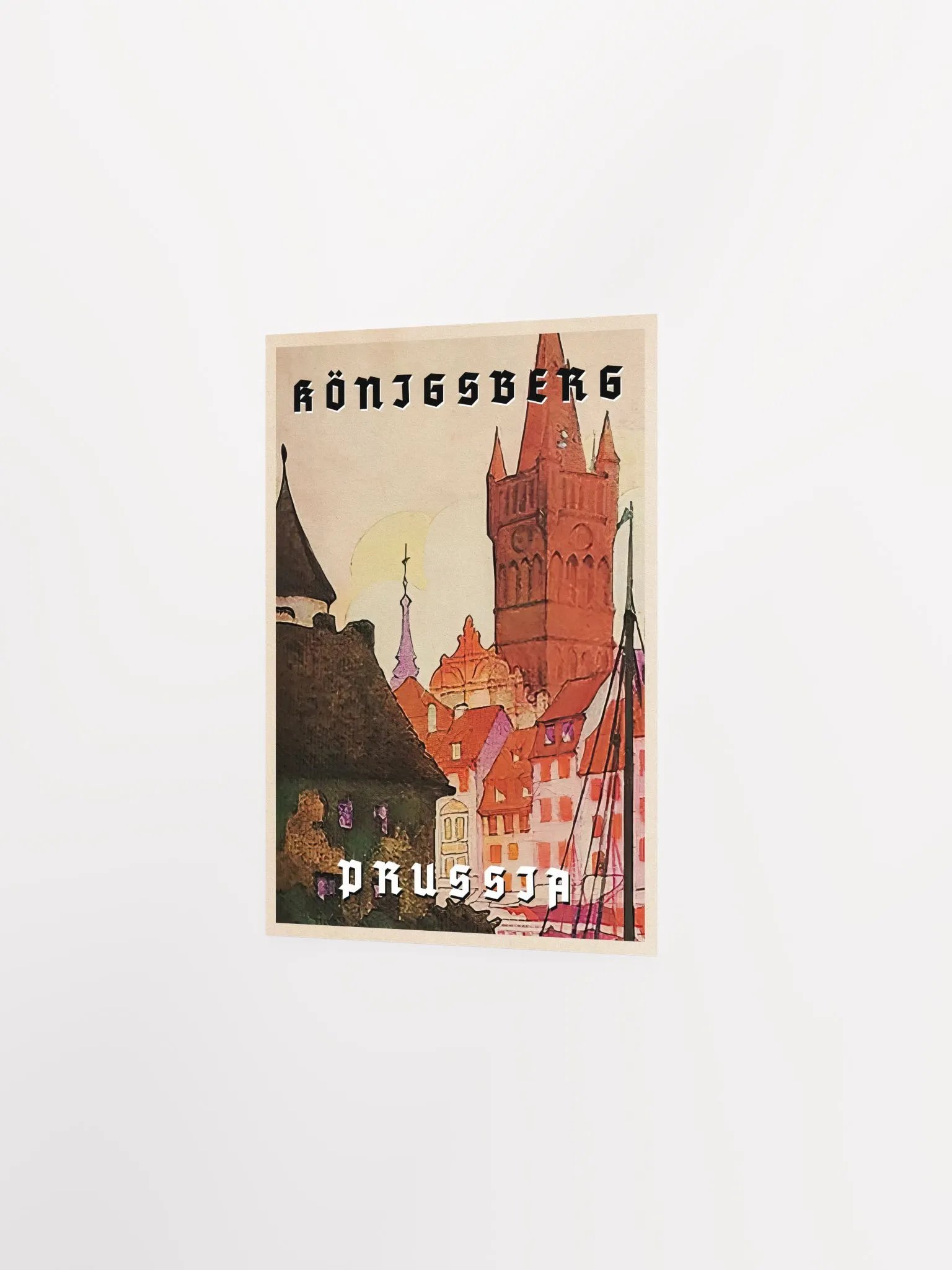 Konigsberg/Königsberg, Prussia, Germany, 1937 — retro vintage travel poster product image (7)
