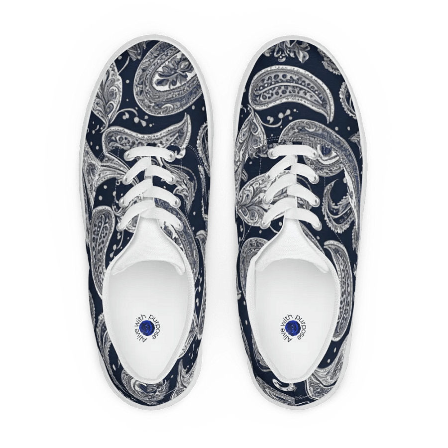 Paisley Dream Lace-Up Canvas Shoes product image (1)