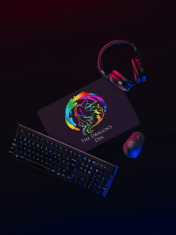 The Dragon's Din Logo Desk Mat product image (2)