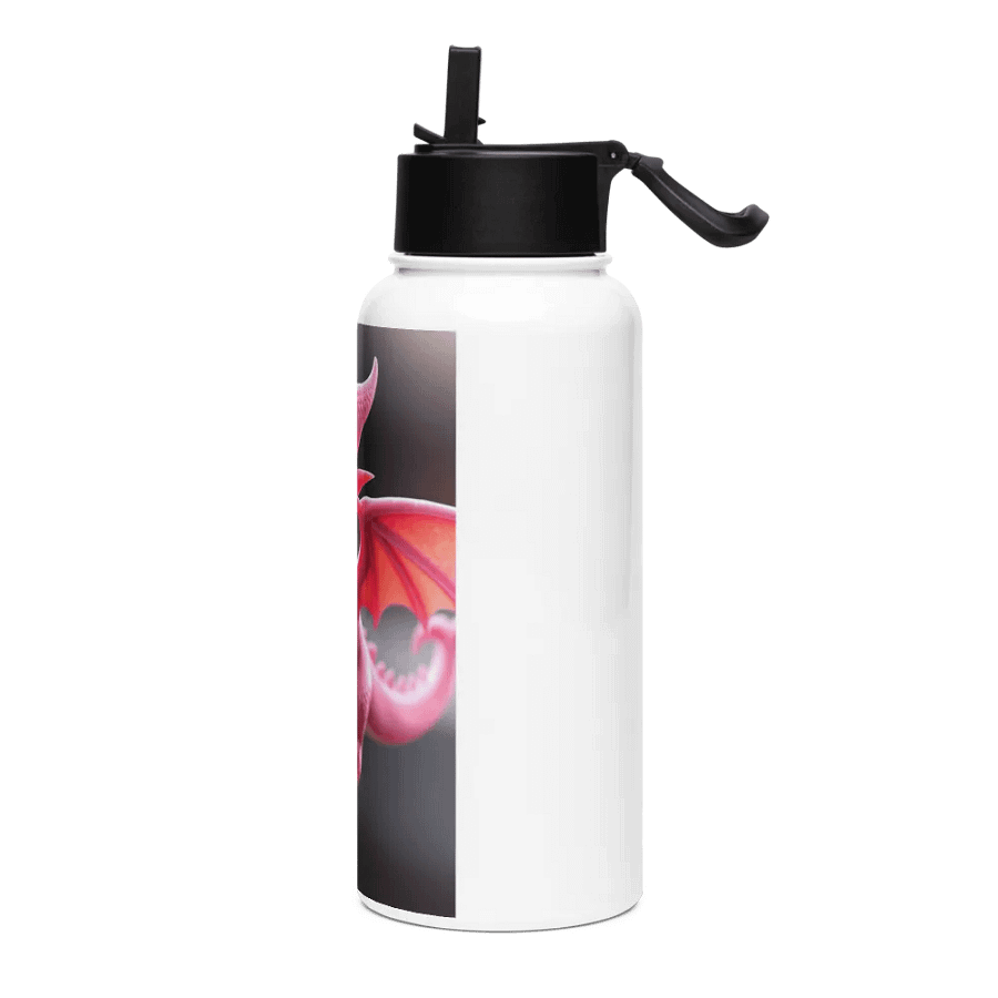 Whimsical Pink Dragon Stainless Steel Water Bottle product image (3)