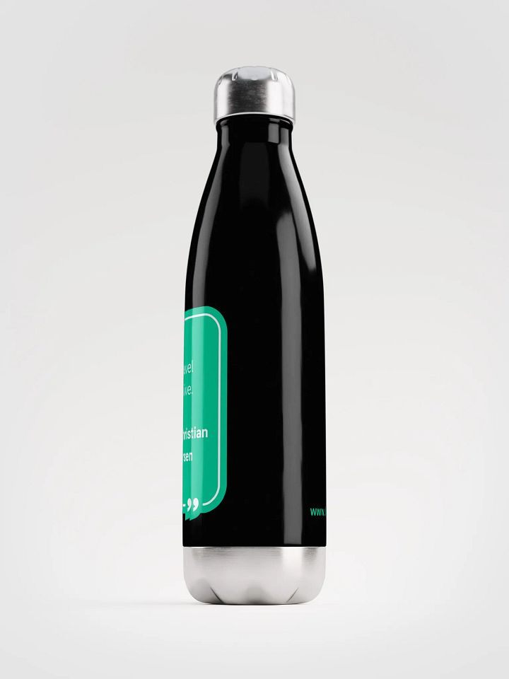 Stainless Steel Bottle with Hans Christian Andersen Travel Quote product image (1)