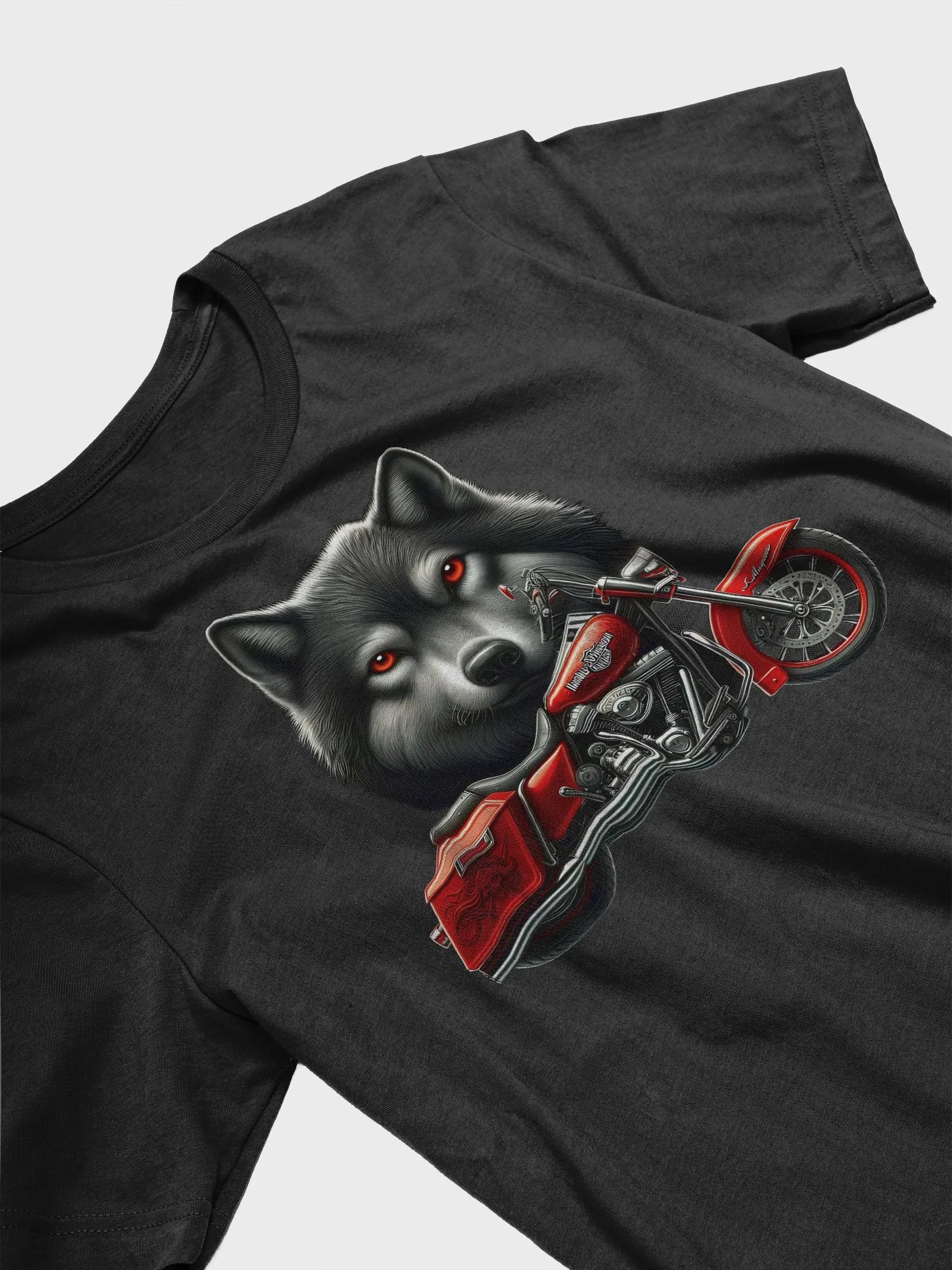 Motorcycle and Wolf - Unisex T-Shirt #9 product image (3)