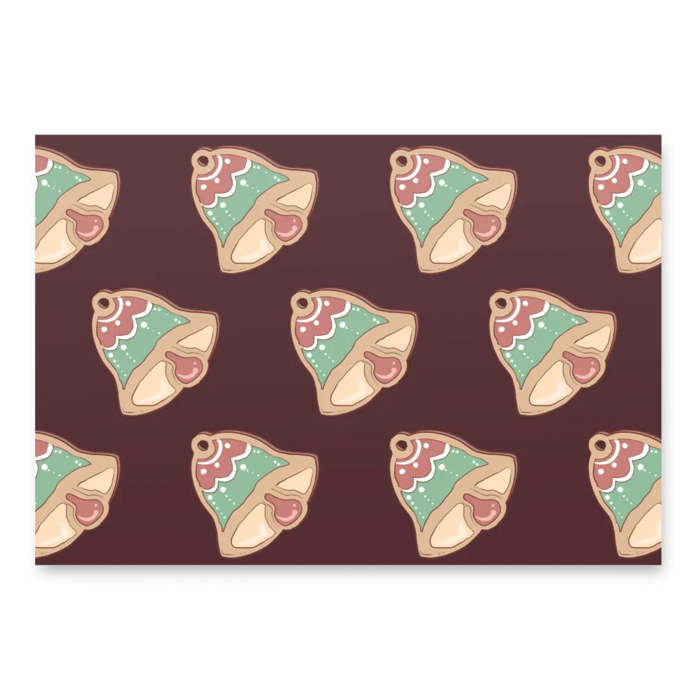 Christmas cookie wrapping paper product image (2)
