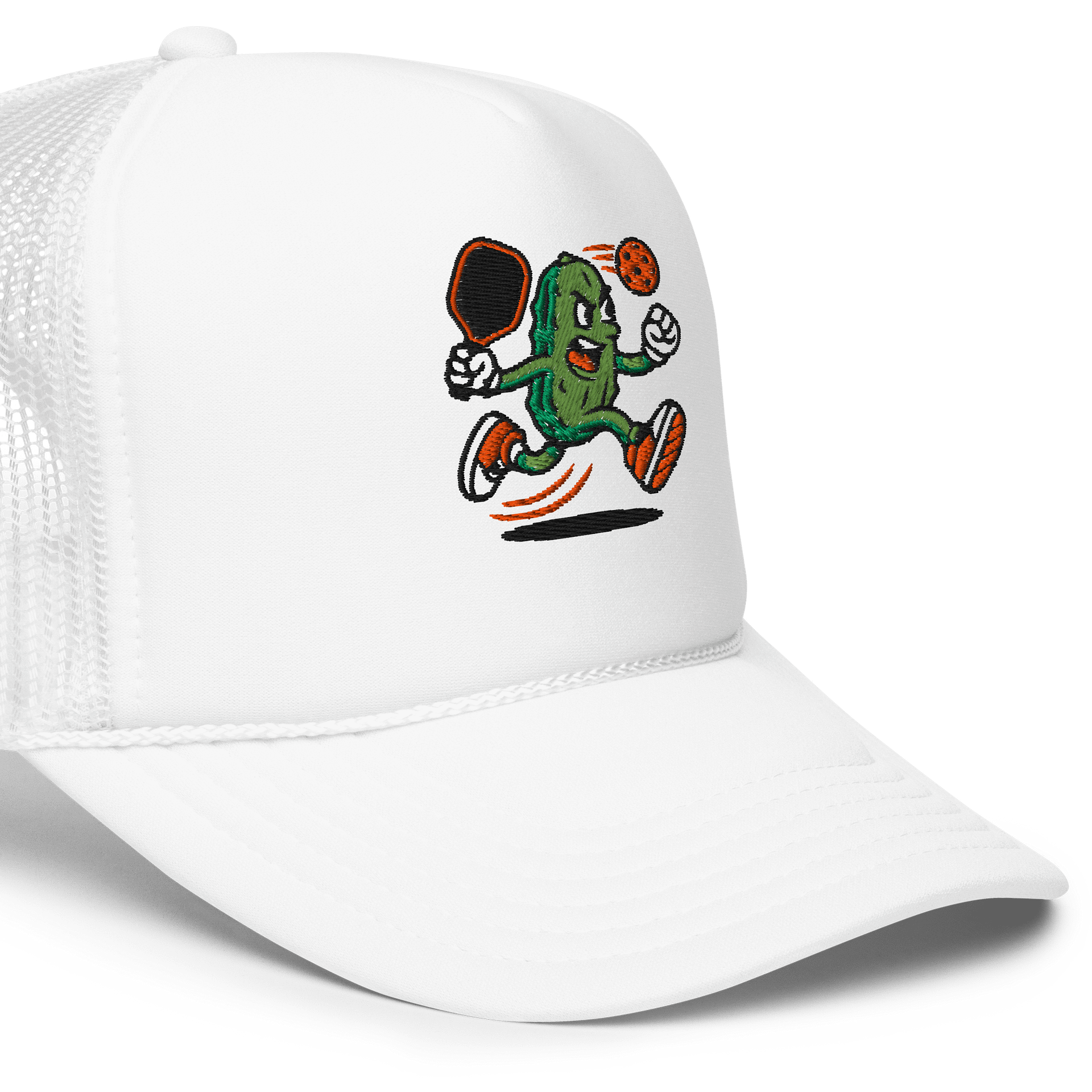 Pickleball Power Pickle Hat – Funny Unisex Adjustable Cap with Animated Pickle Design product image (5)
