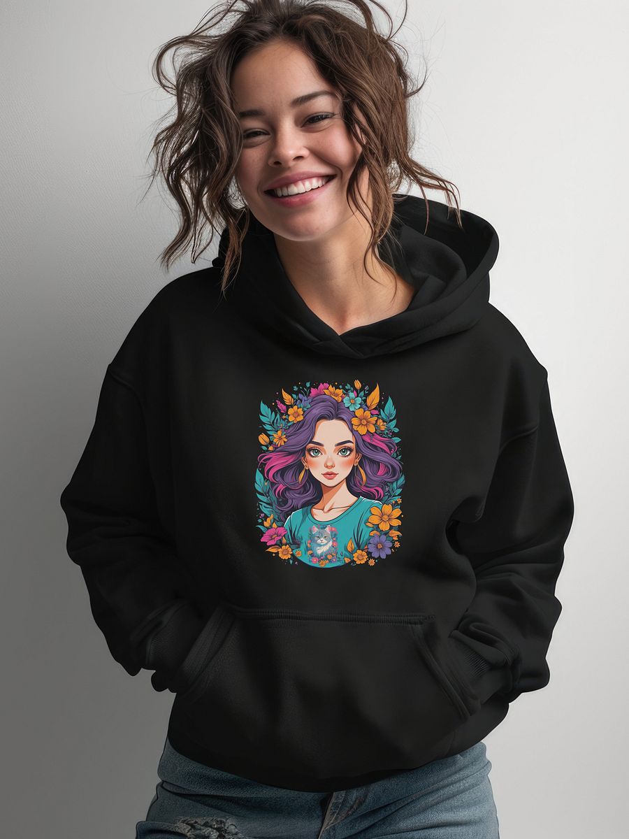 Bloomcore Flower Girl v2 - Gildan Classic Hoodie - Gildan 18500 product image (1)