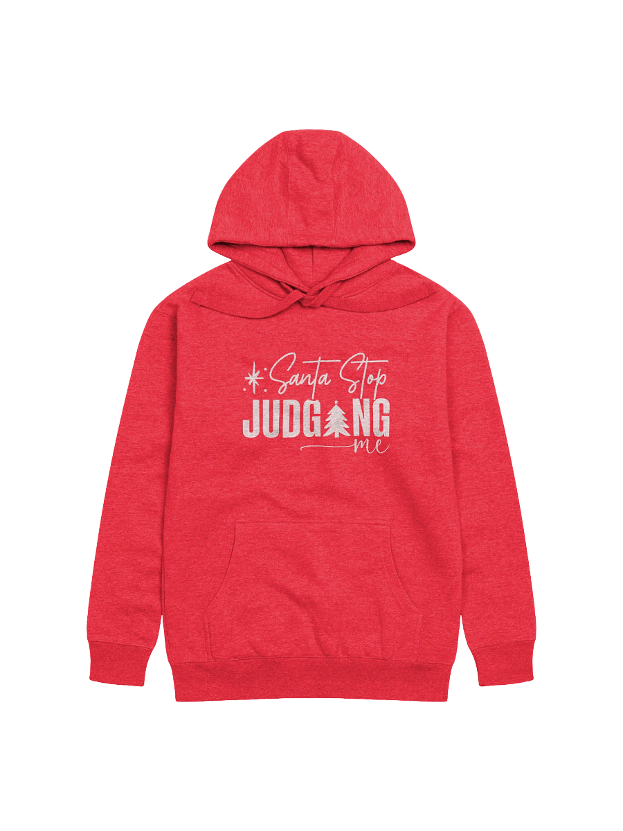 Santa Stop Judging Me Cotton Heritage Christmas Unisex Hoodie product image (31)