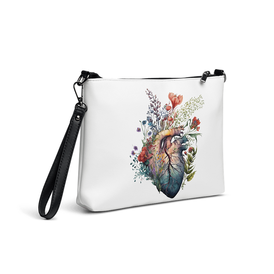 Wildflower Anatomy Heart Crossbody Bag – Watercolor Floral product image (5)