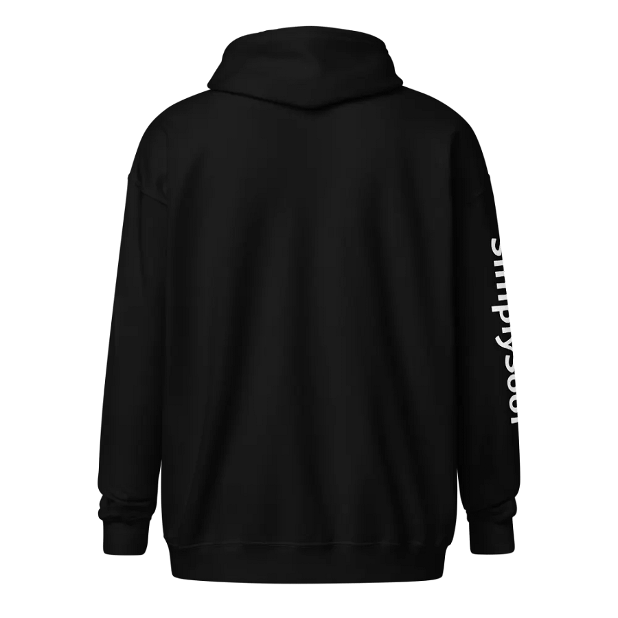Zip-Up Hoodie with Soof and cats+channel name product image (3)