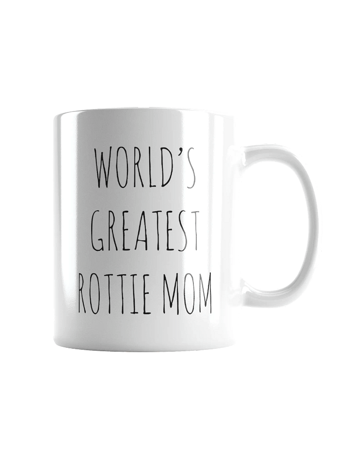World's Greatest Rottie Mom Minimalist Rustic Chic Mug product image (2)