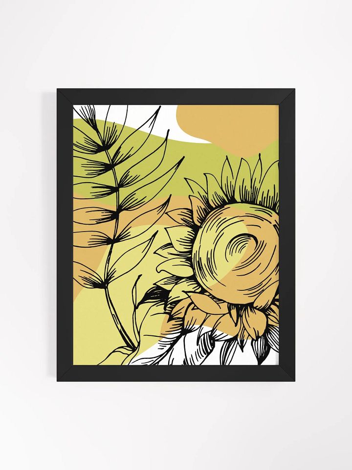 Sunflower Sketch Framed Poster product image (6)