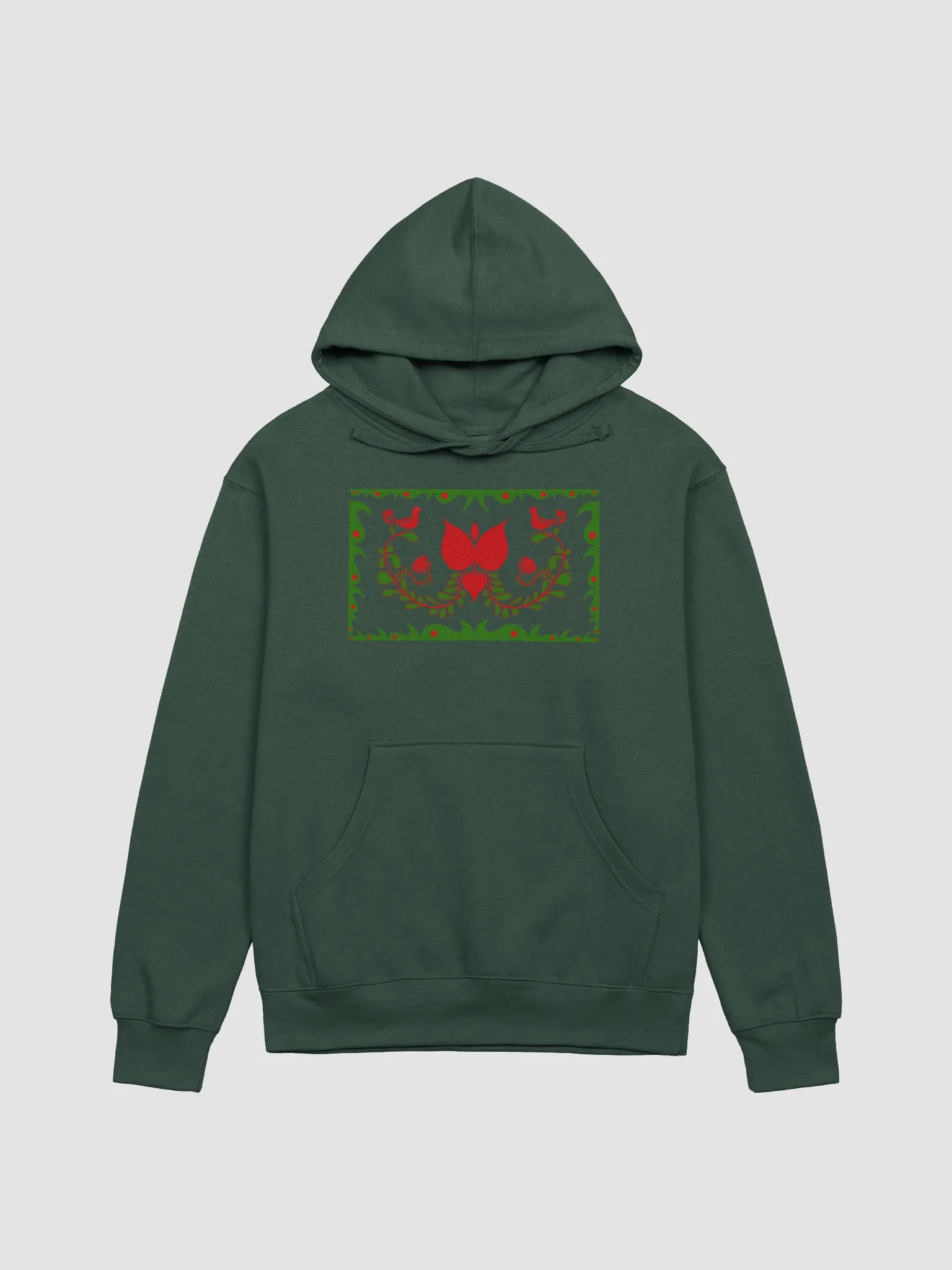 Hungarian Green Floral Bliss Hoodie product image (1)