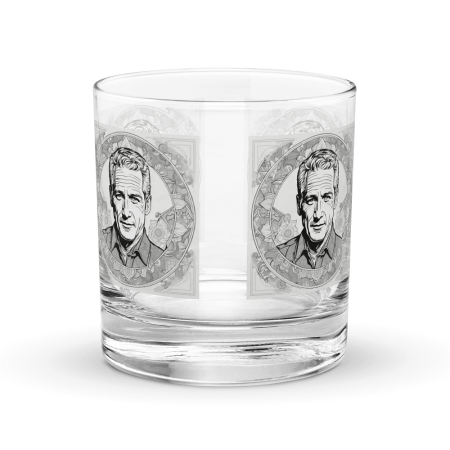 Serious Man Portrait Rocks Glass Set product image (2)