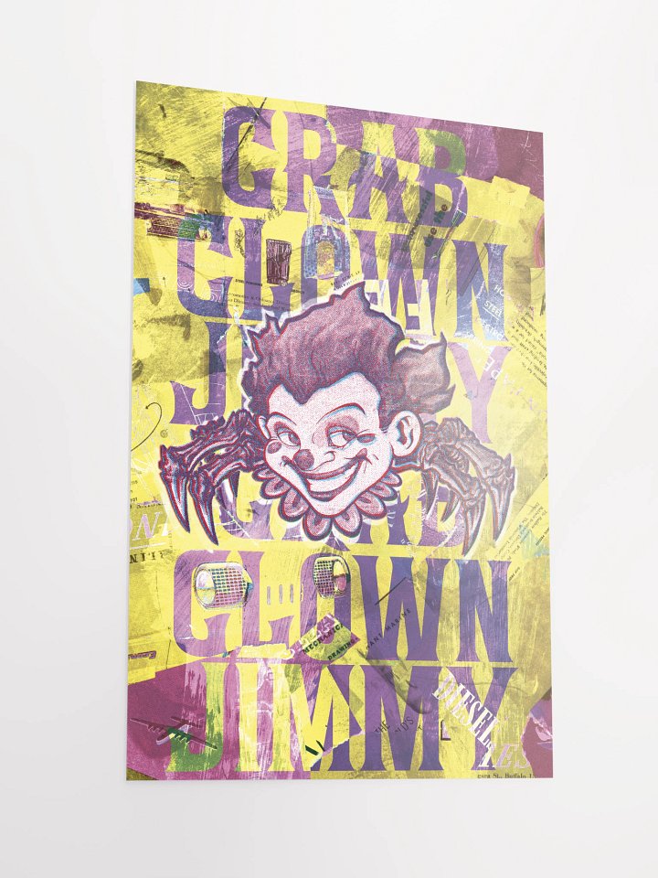 Crab Clown Jimmy 12x18 Clipping Poster product image (2)