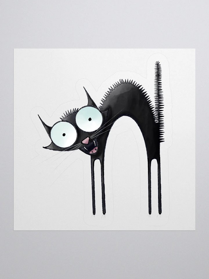Impossible Farm Scared Cat Stickers product image (2)