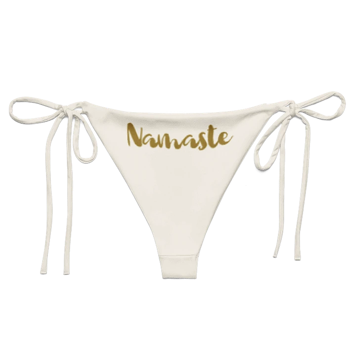 Namaste Cream and Gold String Bikini Bottom product image (1)