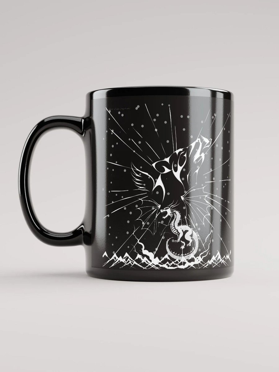 Galactic Burst Black Glossy Mug product image (6)