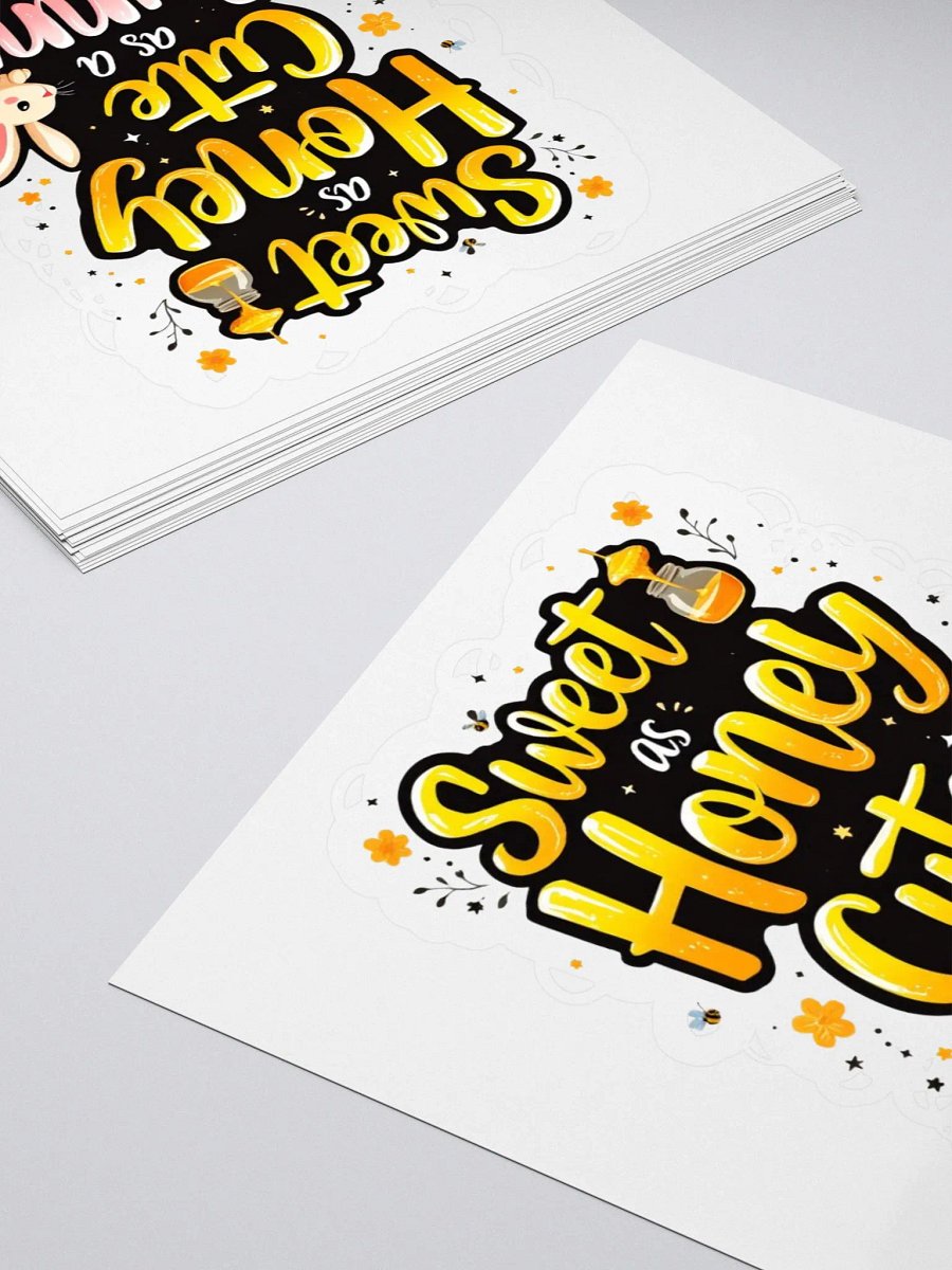 Sweet as Honey Cute as a Bunny Kiss Cut Stickers product image (10)