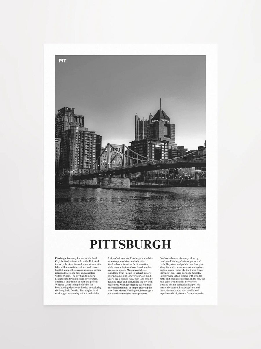 Pittsburgh 03 Newspaper Poster product image (12)