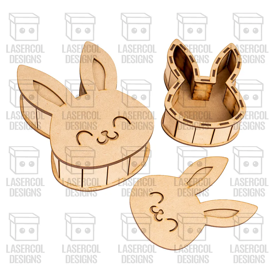 Easter Bunny Shaped Boxes Set 4 - Laser Cut Files product image (3)