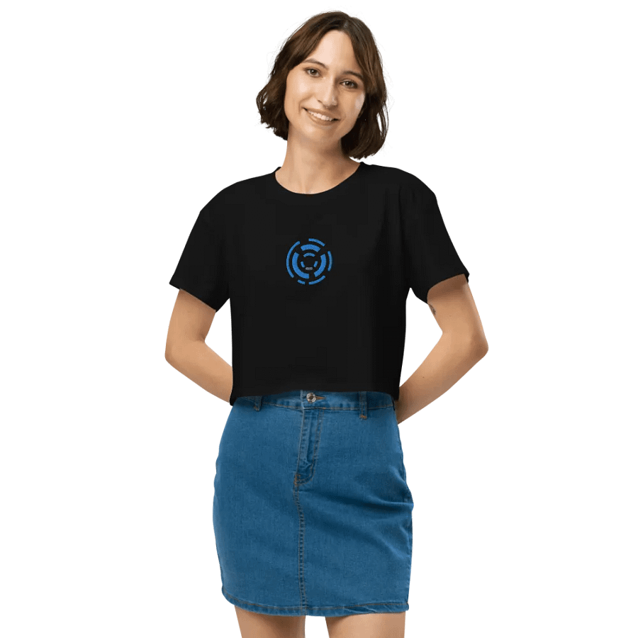 Neplora Glitch Effect Women's Crop Top product image (7)