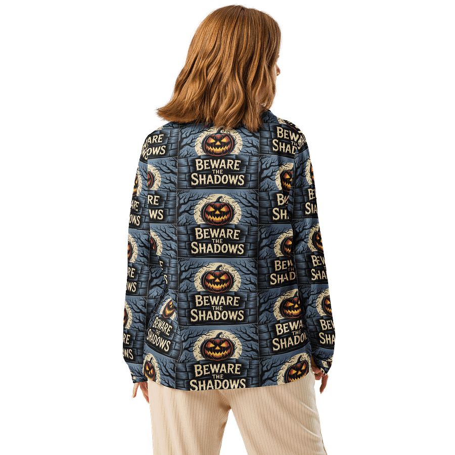 Midnight Veil Designs All-Over Print Women's Long Sleeve Pyjama Top - Beware the Shadows product image (2)