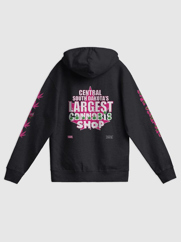 Hemp Quarters Pink Front/Read/Sleeves Zipper Hoodie product image (2)