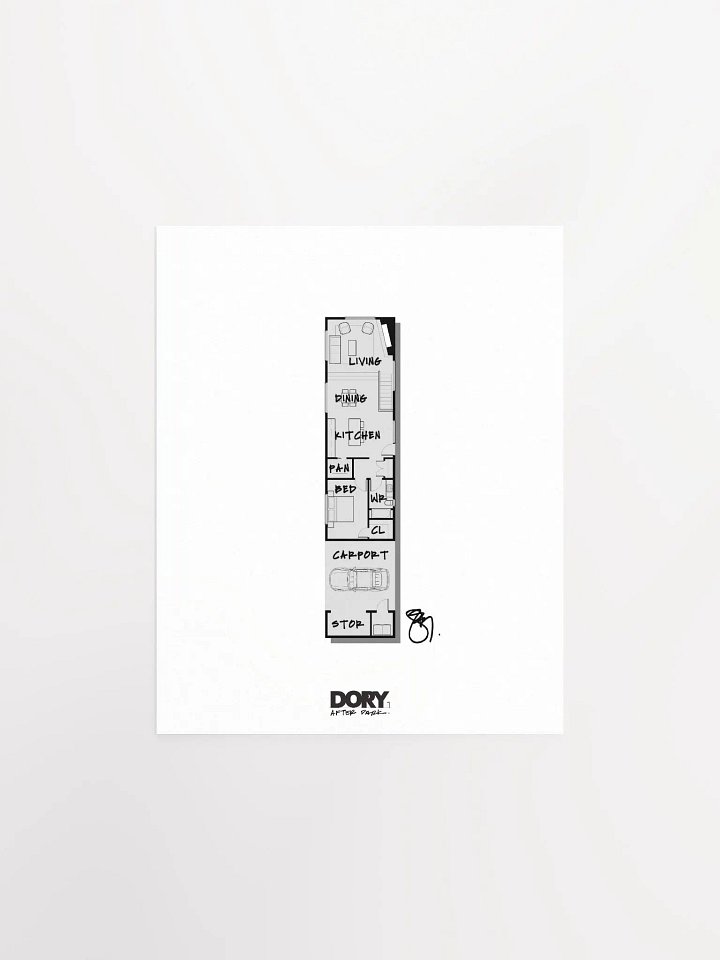 Alphabet Floor Plan Poster - I product image (1)