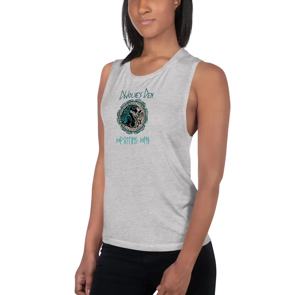 Mystical Wolves Den Flowy Tank product image (50)