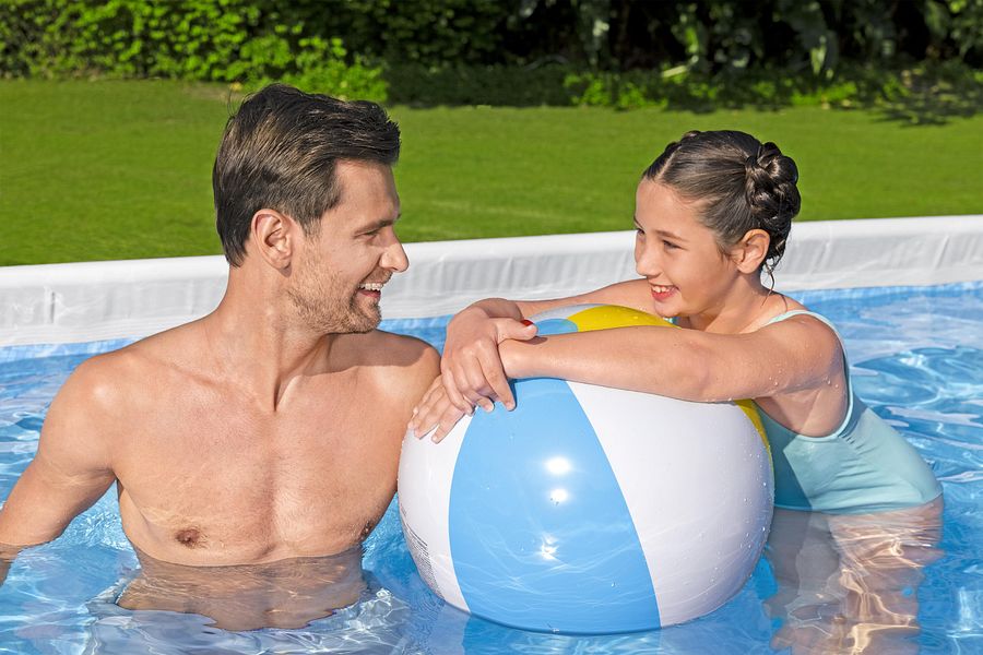 56442 - Power Steel 13'3" x 6'7" x 39.5" Rectangular Pool Set (SAND FILTER ) product image (7)